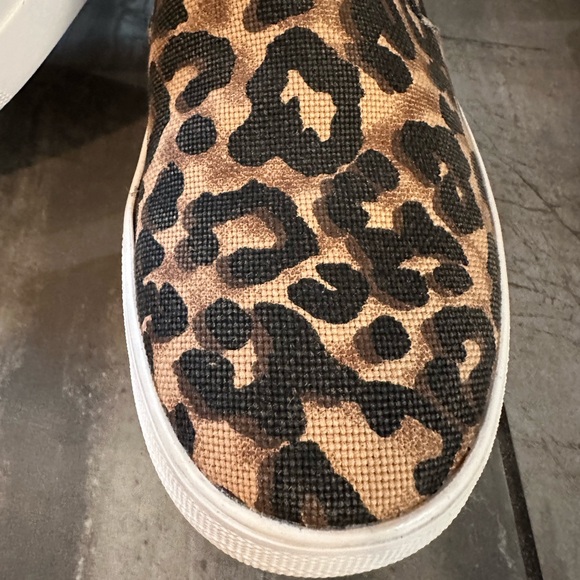Steve Madden Leopard Print Slip-On Sneakers - Picture 7 of 9
